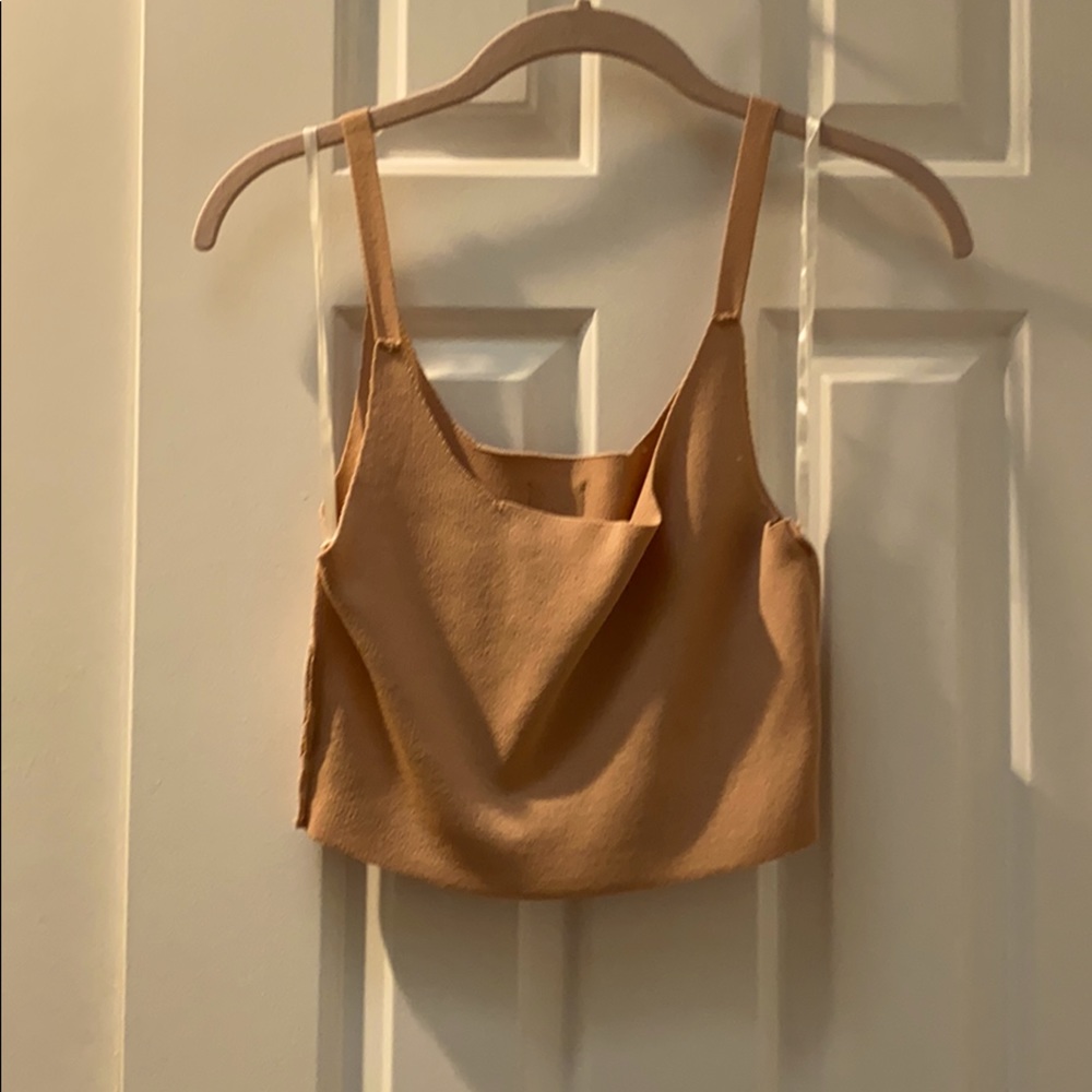 Nude crop top